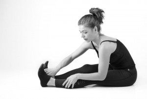 Strekk- svart hvitt bilde av Lillian